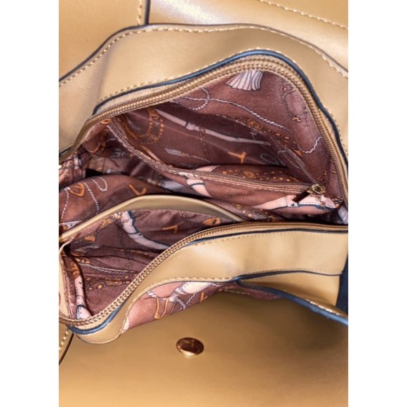 Brown Backpack | Faux Leather Bag - Picture 6 of 6